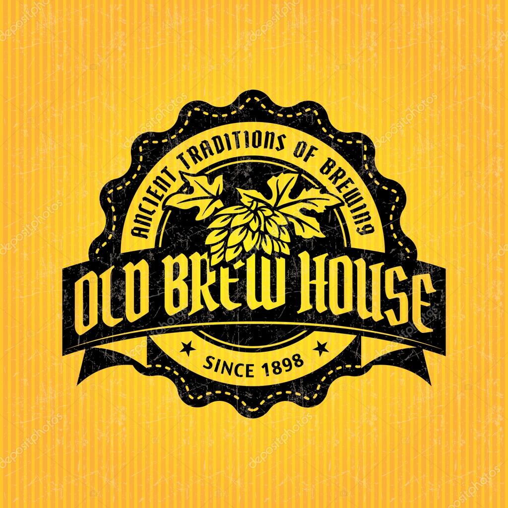 Beer label design template