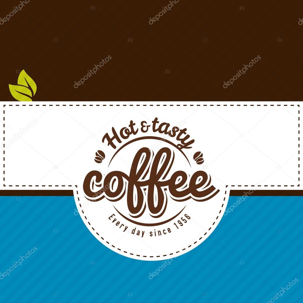Vector coffee shop labels with calligraphy