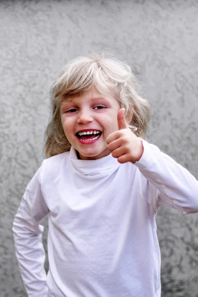 Child with yes gesture — Stock Photo, Image