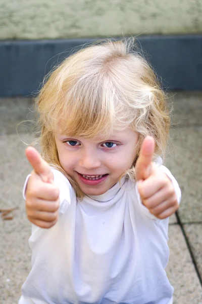 Child with yes gesture — Stock Photo, Image