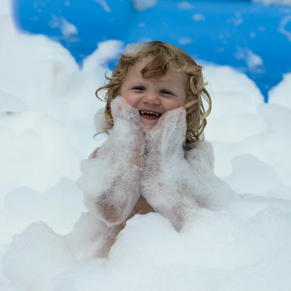 Soap foam party — Stock Photo, Image