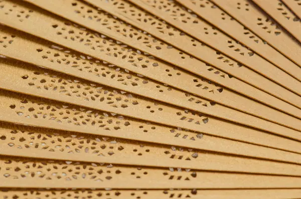 Wooden fan — Stock Photo, Image