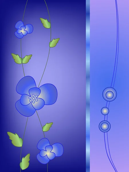 Salutations de fleurs — Image vectorielle
