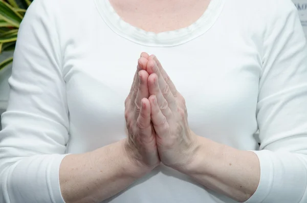 Pray gesture — Stock Photo, Image