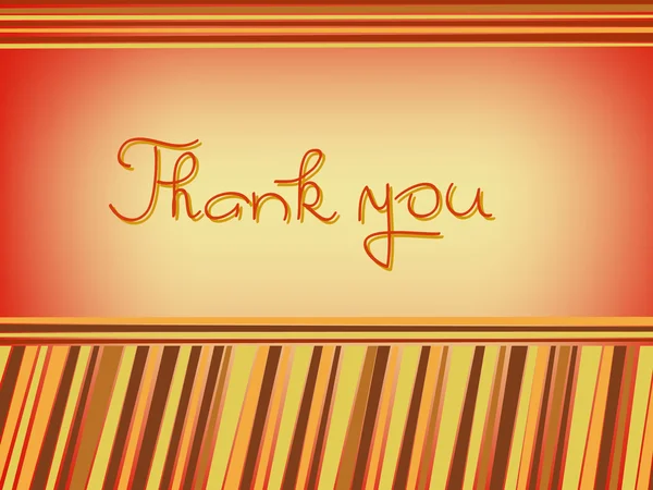 Thank you card — Stock Vector