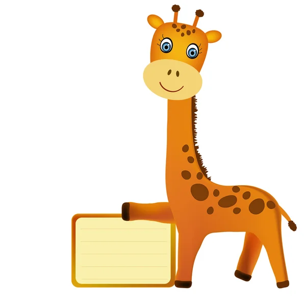 Bandiera giraffa — Vettoriale Stock