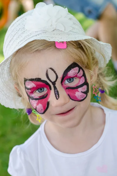 Child with face painting — Stock Photo, Image