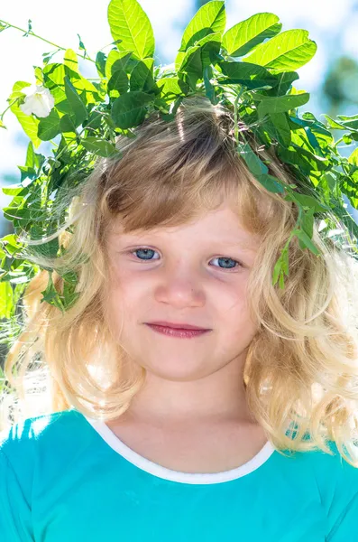 Girl with hat — Stock Photo, Image