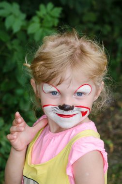 Çocuk yüz boyama ile