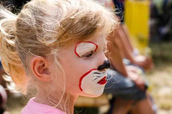Child with face painting — Stock Photo, Image