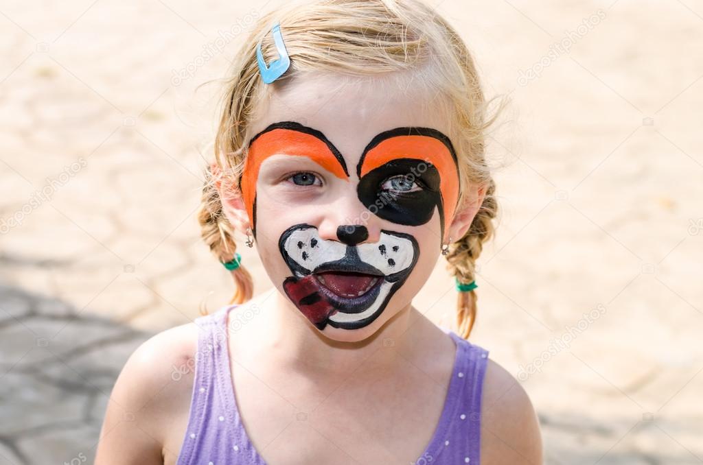 girl with face painting