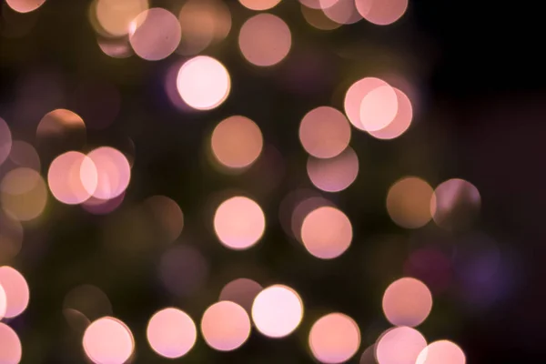 Verschwommene Bokeh Lichter Aus Bunten Kugeln — Stockfoto