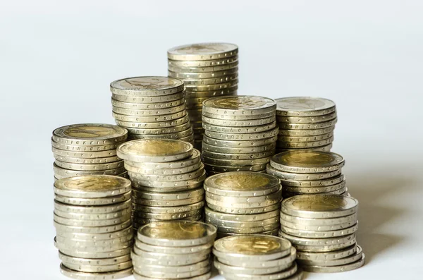 Piles of coins — Stock Photo, Image