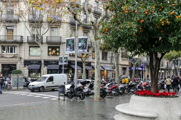 Desember, Барселона, дощ — стокове фото