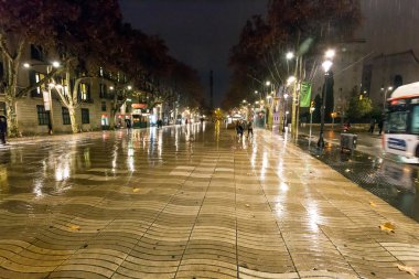 Desember, barcelona, rambla, yağmur