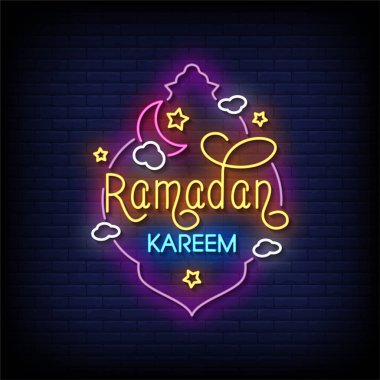 Ramazan Kareem - Neon reklam panosu işareti