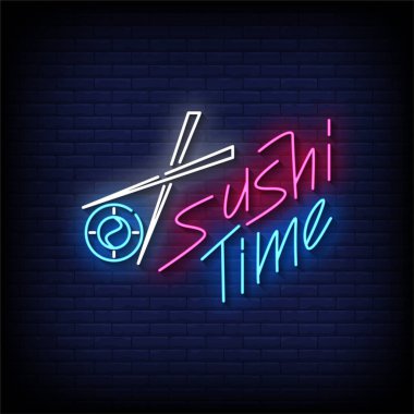 Suşi zamanı - Neon reklam tabelası