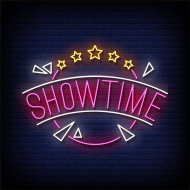 Gösteri Zamanı Kulübü - Neon reklam panosu işareti