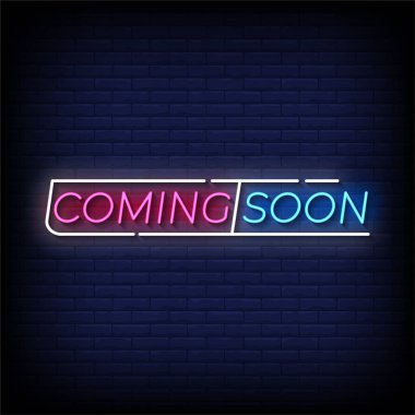 Yakında gelecek neon simgesi