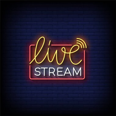 Aşk akışının neon simgesi