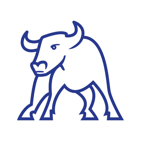 雄牛のロゴ — ストックベクタ