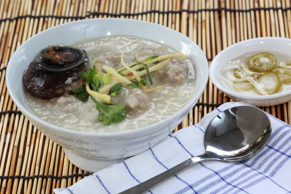 Arroz de mingau chinês — Fotografia de Stock