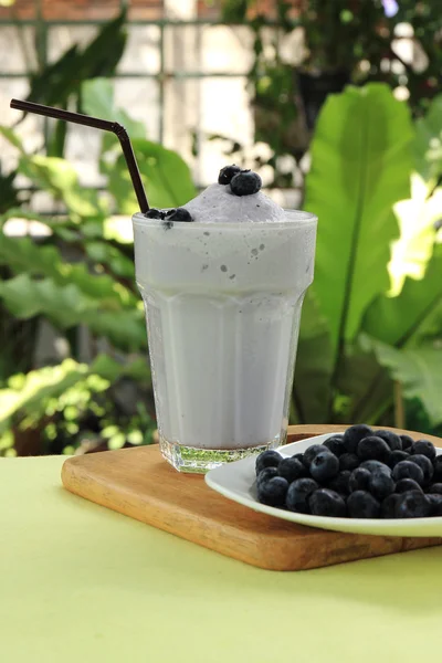 Milkshake blueberry — Stok Foto