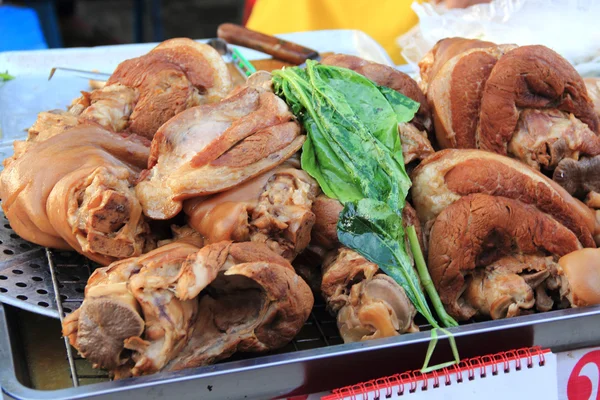 Thai Style pork leg pot stewed — Stock Photo, Image