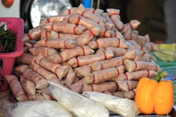 Thai Style ferment sausage — Stock Photo, Image