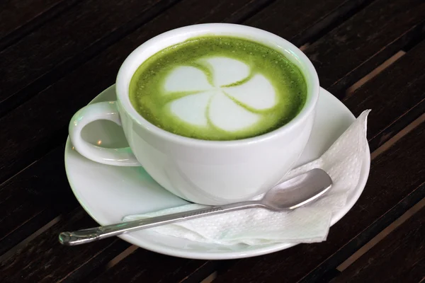 Latte Green Tea — Stock Photo, Image