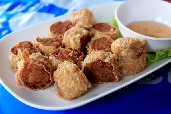 Deep fried crab meat roll cake — Stock Photo, Image