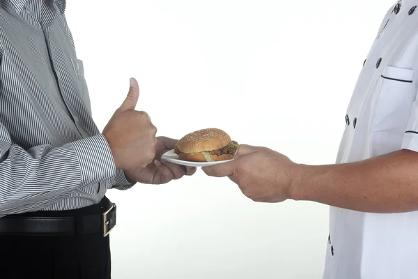 Sehr leckerer Hamburger — Stockfoto