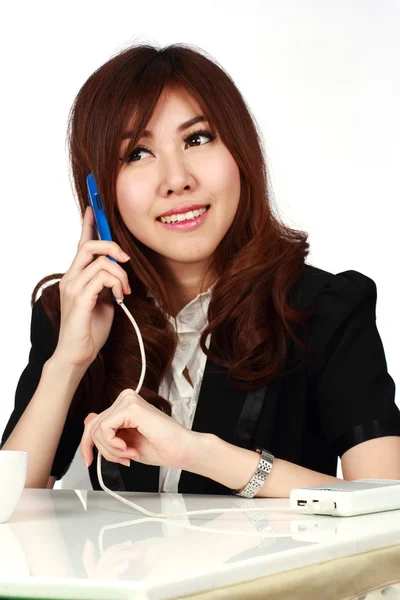 Businesswoman using mobile phone — Stock Photo, Image