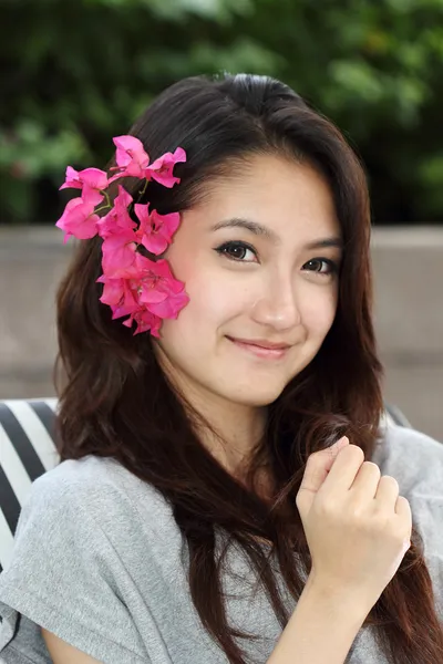 Close up of Woman is relaxing — Stock Photo, Image