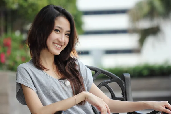 Close up of Woman is relaxing — Stock Photo, Image