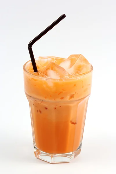 Thai Ice Tea leite — Fotografia de Stock