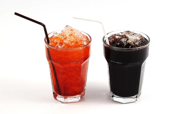 Тайский стиль льда черный кофе и чай со льдом — стоковое фото