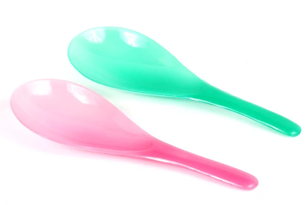 Plastic kitchen ladle — Stock Photo, Image