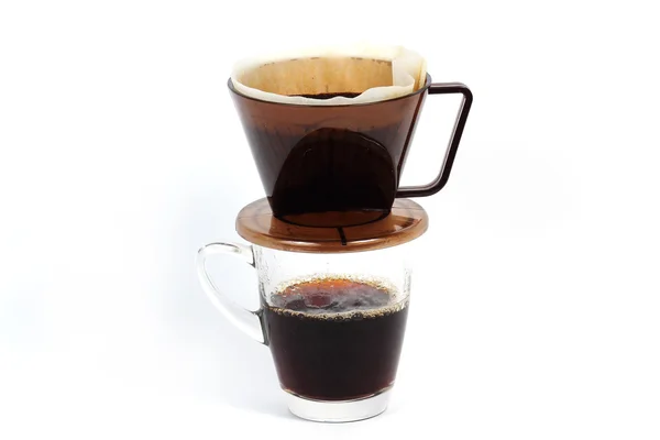 Pøekapávaná káva pohár — Stock fotografie