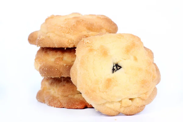 Mix owoców cookies w stos i — Zdjęcie stockowe