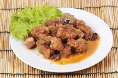 kavrulmuş ızgara domuz pirzola