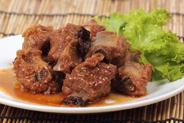 Costillas de cerdo barbacoa —  Fotos de Stock