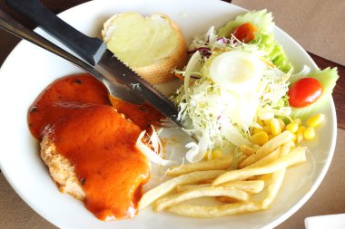 ızgara domuz biftek 