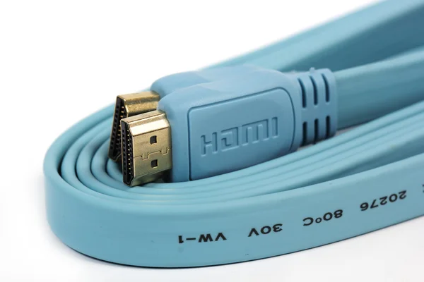 Μπλε καλώδιο Hdmi — Φωτογραφία Αρχείου