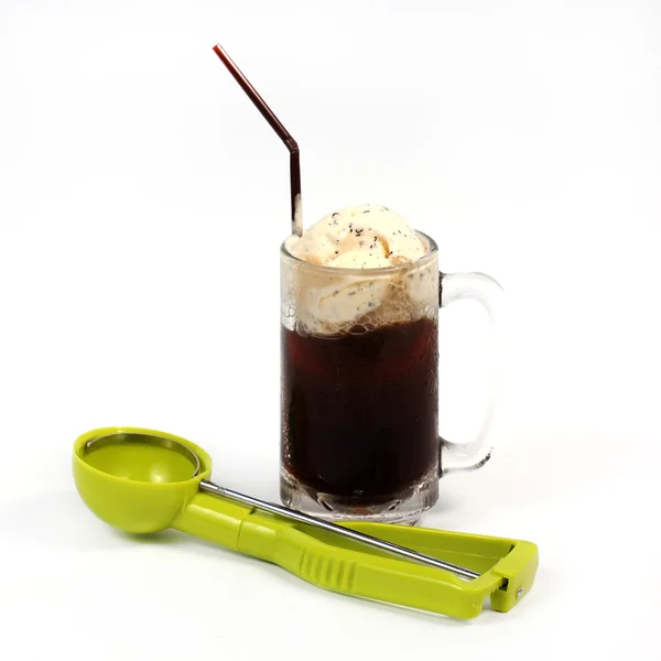 Root beer float med skopa — Stockfoto