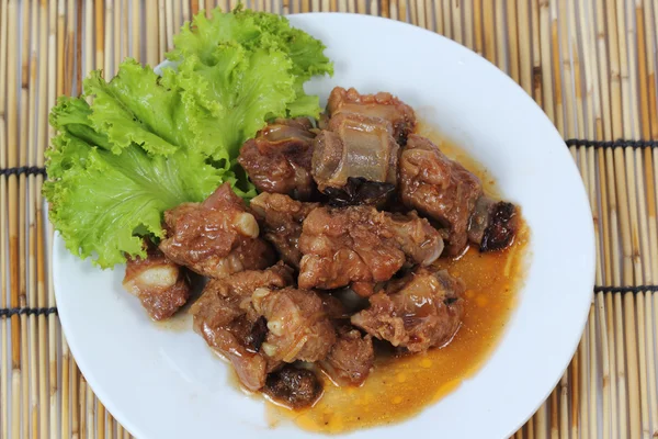 Barbacoa Costillas de cerdo asadas —  Fotos de Stock