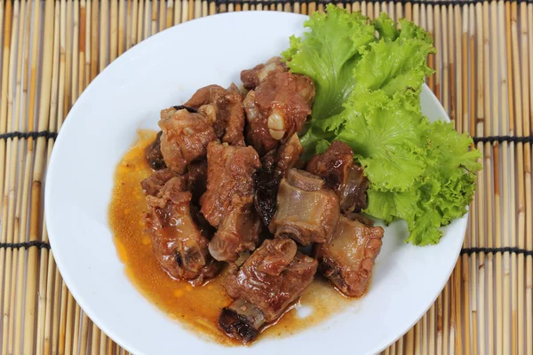 Barbacoa Costillas de cerdo asadas —  Fotos de Stock