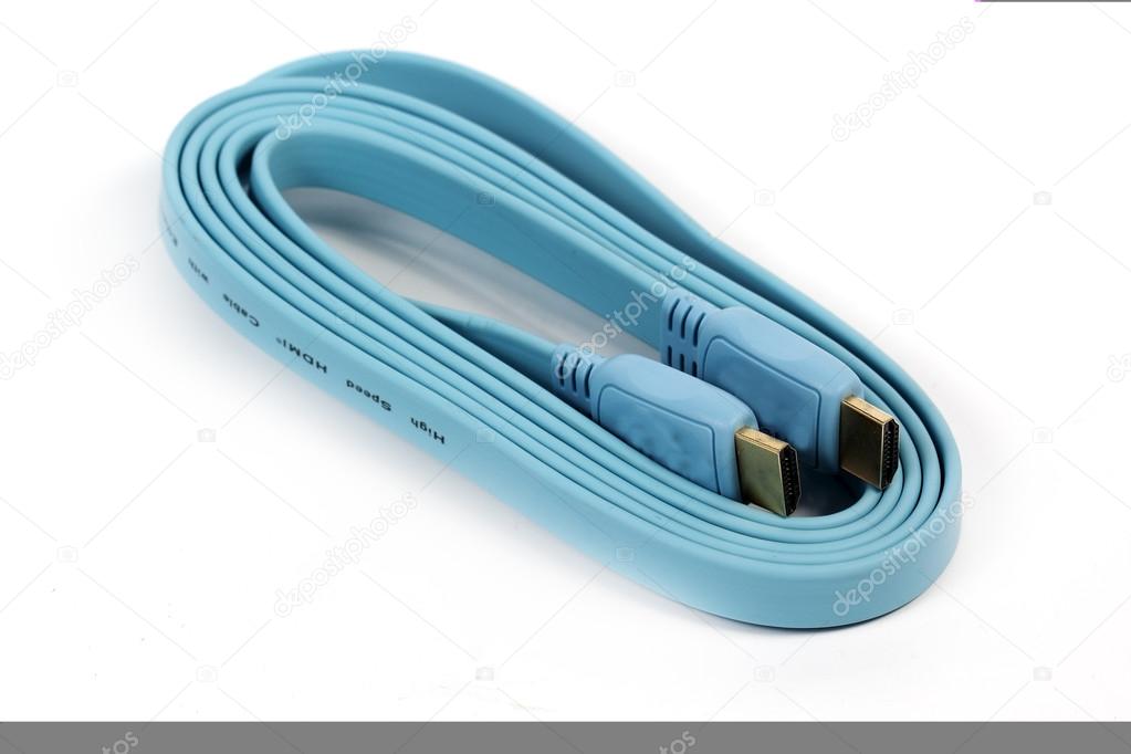 Blue HDMI cable