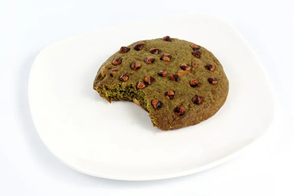 Yeşil çay kurabiye bited — Stok fotoğraf