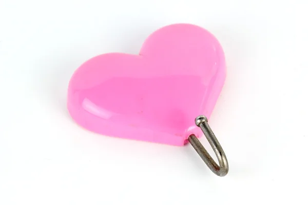 Magnesy różowy serce — Zdjęcie stockowe